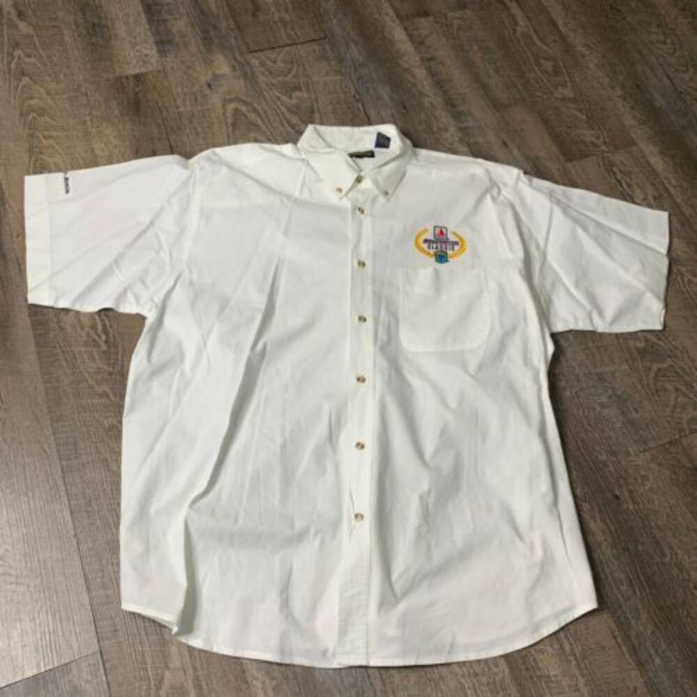 Blue‎ Generation Mens Shirt Size XL White Bassmaster Classic Citgo Button Down